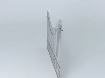 door wrought iron gate Free 3D model