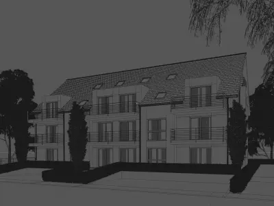 GERMAN HOUSE 3 - SUNSET 3D model