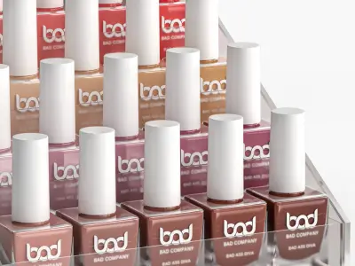 Nail polish set 3D model