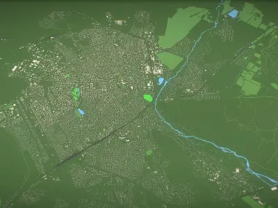 Taraz city  3D model