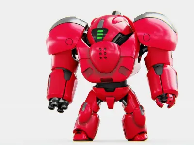 TOY BOT GROOMY  RIGGED 3D model