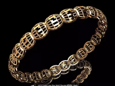 Combo of 21 Bangles 3D Model Pack