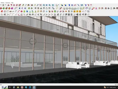 Modern office Building 3d model 3D model