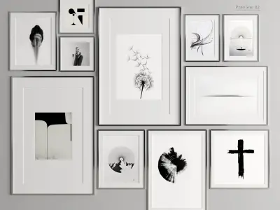 pak Art Frame 300 3D Model Pack