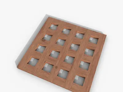 Stand for hot Nordbi 18x18 Low-poly 3D model