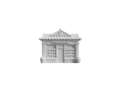 Pharmacy Tradional For 3D Print 3D print model
