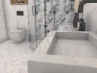 Bathroom Interior for 3ds Max and V-ray Renderer 3D model
