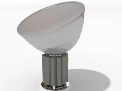 Metallic Trophy Bowl Shaped Lamp 3D model