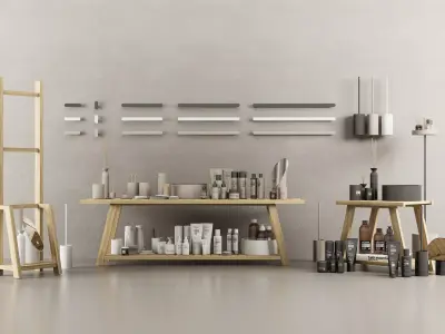 Bath Essentials Set for D5Render 3D model