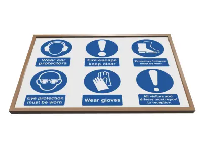 PPE Sign Board Texture