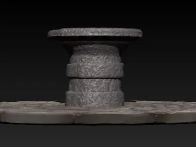 Alter Sacrificial platform 3D model