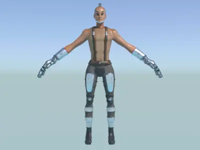 Heavy Fist Character Low-poly 3D model