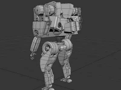 Russeger Mech 3D print model