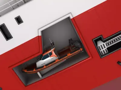 Duchess Anchor Handling Supply Tug Vessel 2 3D model