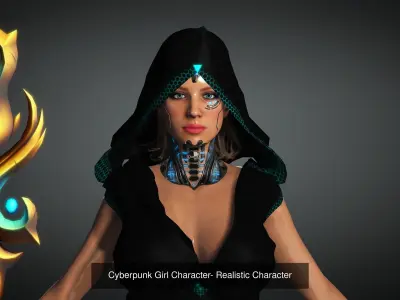 15- Realistic and Fully Rigged Character Game Ready 3D Model Pack