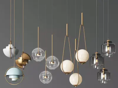 Ceiling Light Collection 3D model