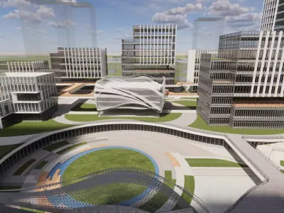 Modern City Block -A4 3D model