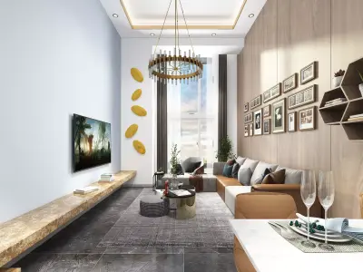 Single apartment 3D model