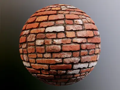 Old Brick Wall PBR Texture 05 Texture