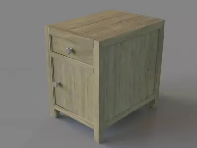 Living Room Surfrider Chairside Chest 3D model
