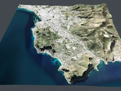 Cityscape  Palermo Italy  3D model