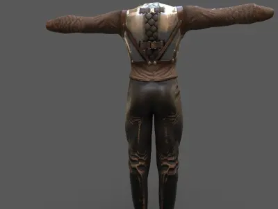  Steampunk  skin 13 Low-poly 3D model