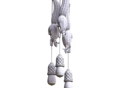 Squirrel Lamp 3D model