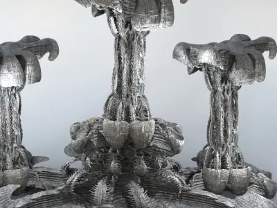 Xeno Inspired Spines 2 versions  3D model