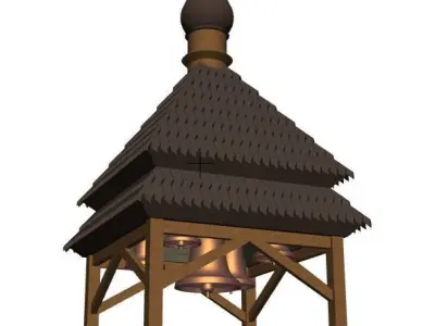Wooden belfry 3D model