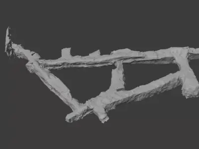 Scan of Tunnels Under Stranska Skala second floor Low-poly 3D model