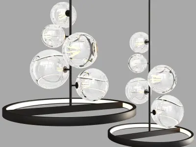 Pendant lamp IONA B Low-poly 3D model