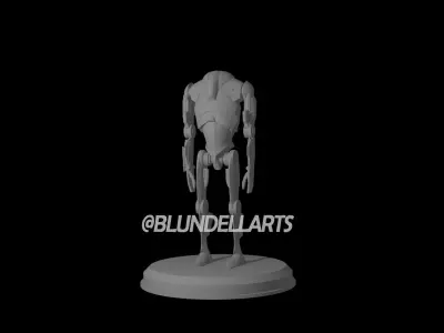 B2 Super Battle Droid Star Wars Battlefront STL  3D print model