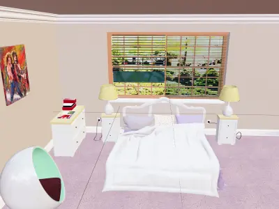 Bedroom The Bling Ring 3D model