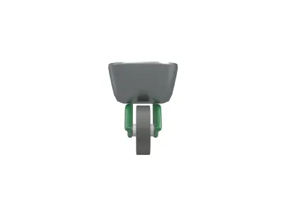Cartoon Wheelbarrow v1 002 Low-poly 3D model