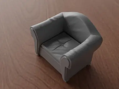 SMALL SOFA 3D print model