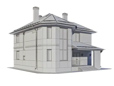 House 1 3D model get