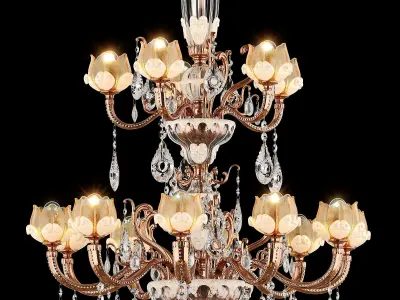 MD 6806-15-10-5 Osgona Chandelier 3D model