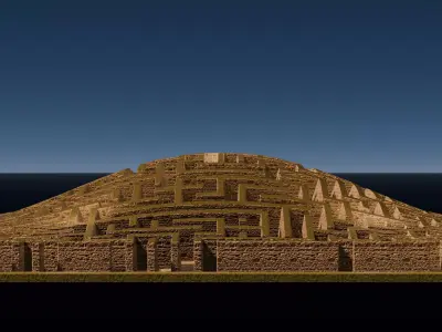 Maze on the hill 26G02 3D model