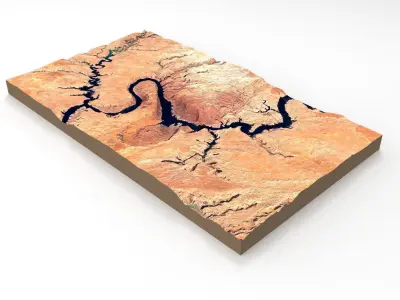 Mountain landscape 3D model 6