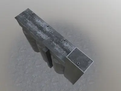 Amsterdam Factory2 Low-poly 3D model