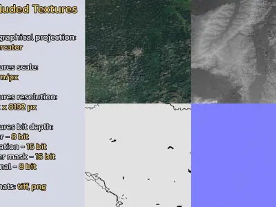 Yushu China City Landscape 3D Model 3D model