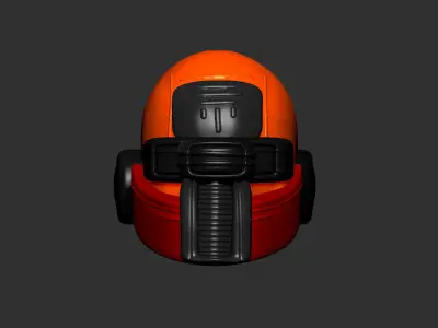 helmet high poly sculpt 3d printable ver 7 3D model 3D model