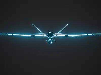 Tron Legacy Light Jet 3D model