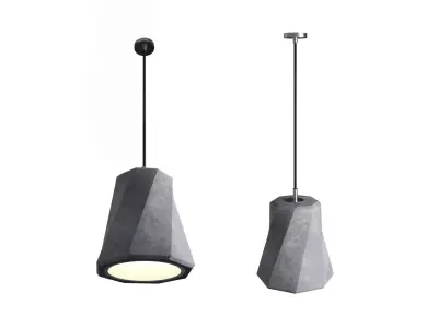 spiral concrete lamp 3D model