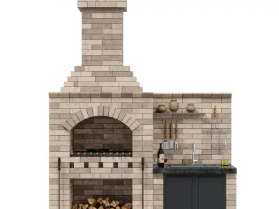 Barbecue M R 78 radius BBQ 3D model