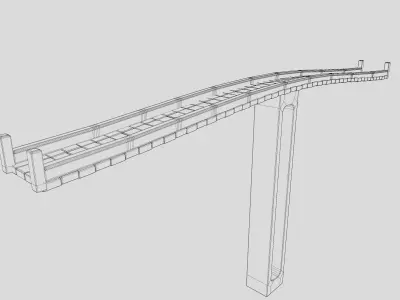 Stone Bridge Free 3D model