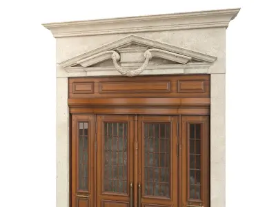 Entrance classic door 69 3D model