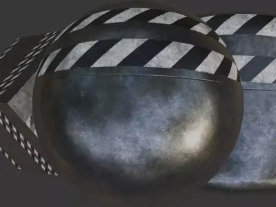 Metal Plate PBR Material Texture
