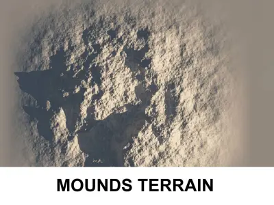 3d Terrain Mounds 3D model