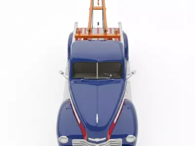 Vintage Two Tone Pickup Low-poly 3D model